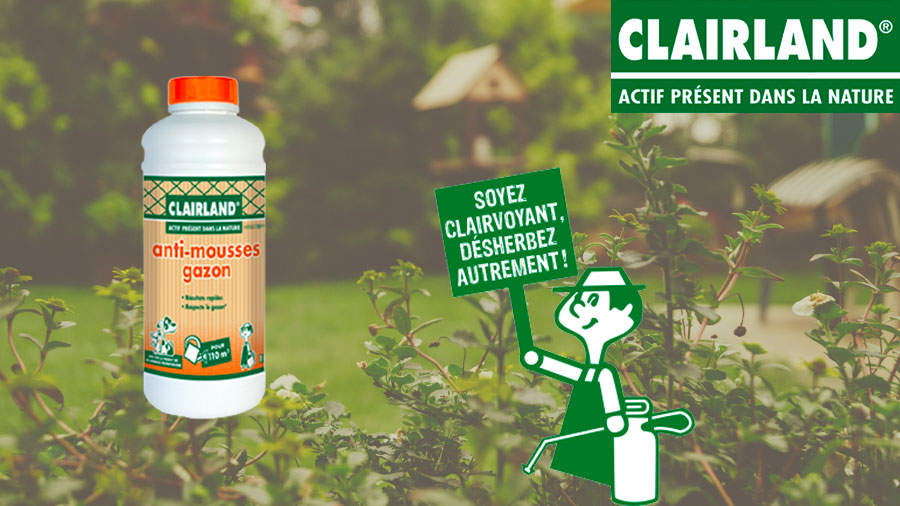 Anti-mousses gazon Clairland : action rapide et efficace contre